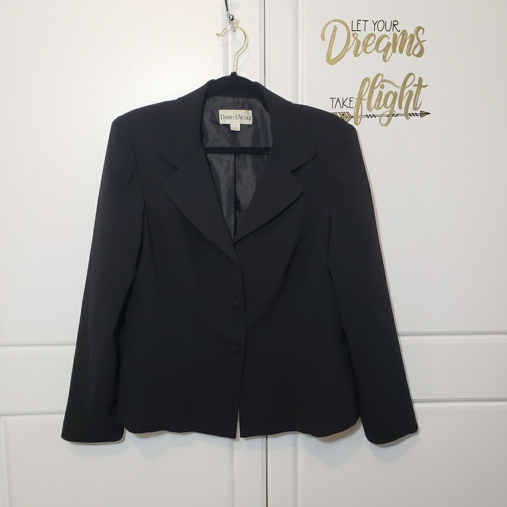 Black Button Suit Jacket